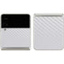 White Carbon Fiber Specialty Texture Material Galaxy Z Flip3 5G Skin